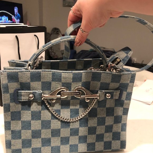 Rebecca Minkoff - Lou Top Handle Denim Crossbody - Picture 3 of 7